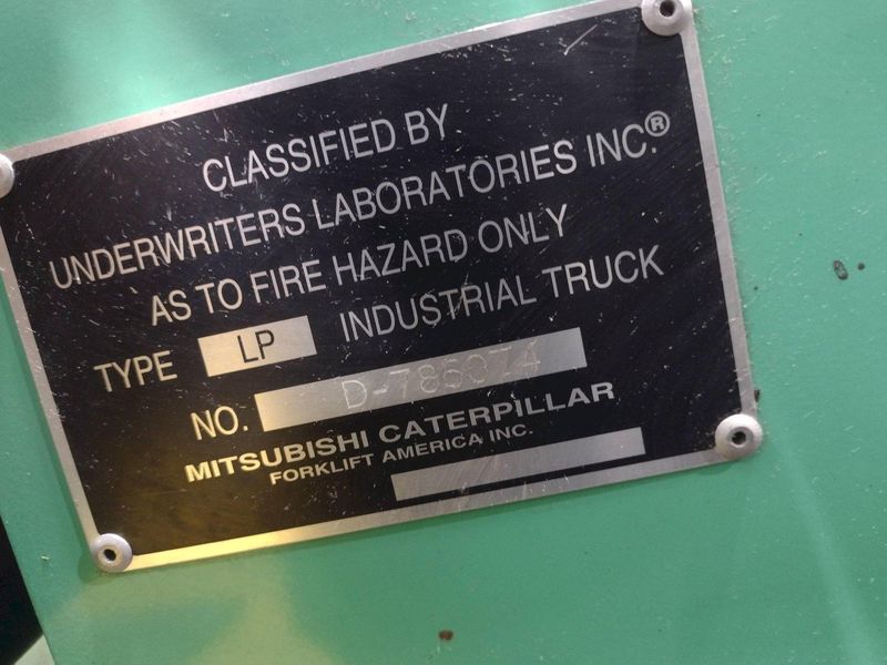 5,000 LB MITSUBISH MODEL #QA14  PROPANE FORKLIFT TRUCK: STOCK #19603