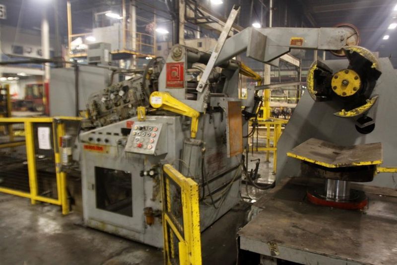 20000# X 42' X .060' AUTOMATIC FEED COIL REEL, CAR, & STRAIGHTENER: #64