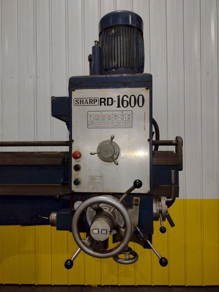 5' x 13" SHARP MODEL #RD-1600 RADIAL ARM DRILL: STOCK #18542