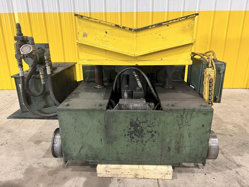 6,000 LBS AMERICAN MODEL #1000 MOTORIZED COIL REEL UNCOILER & COIL CAR: STOCK #21322