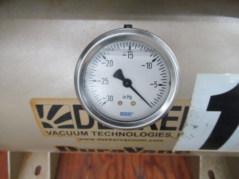 Dekker Vacuum Technologies Duravane Vacuum Pump Model RML010T1-01-AS, Rotary Vane Pump with Tank - Single Phase
