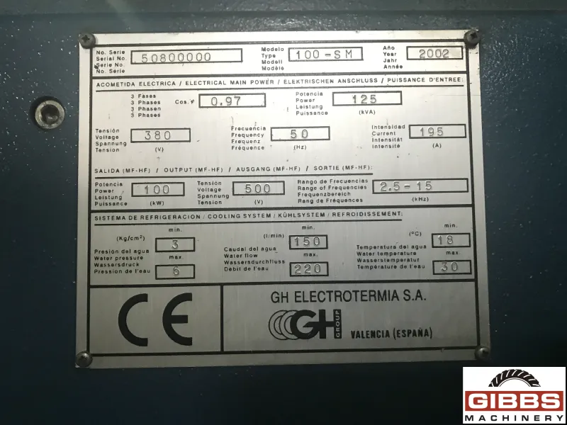 GH 100-SM - Miscellaneous Equipment