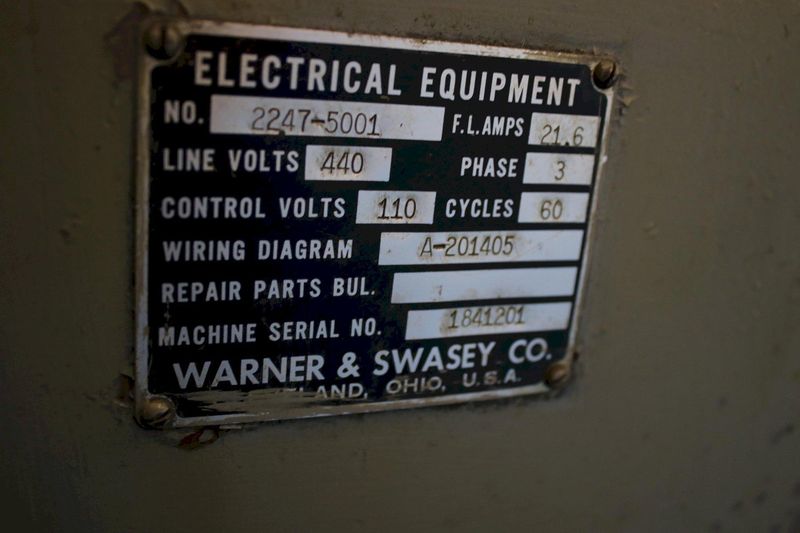 WARNER & SWASEY #M2440 SQUARE HEAD RAM TURRET LATHE: STOCK #76178