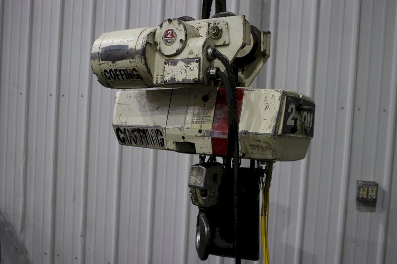 2 TON C&M ELECTRIC CHAIN HOISTWITH POWER TROLLEY : STOCK #75807