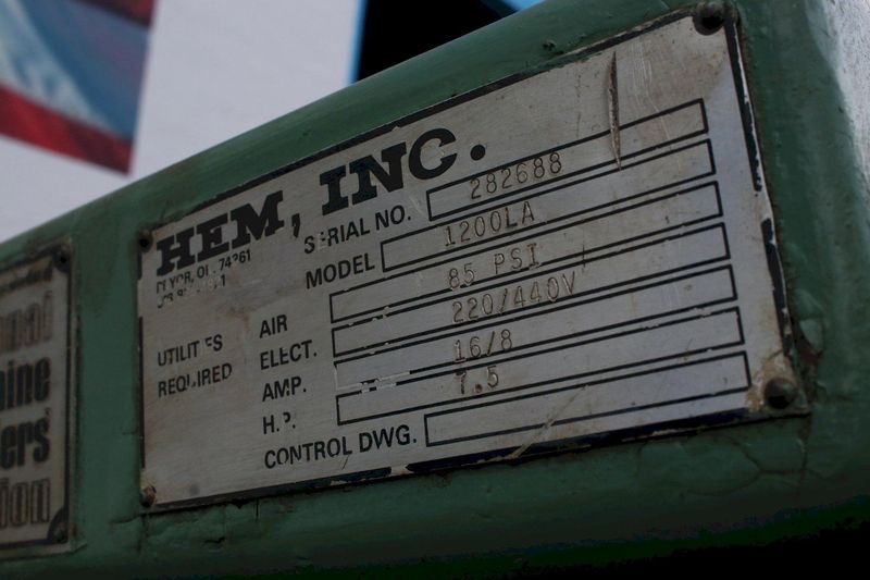 16" X 20" HEM HORIZONTAL BAND SAW MODEL #1200LA: STOCK #75329