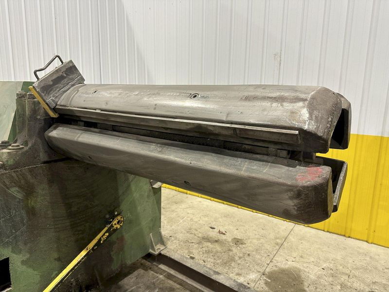 12,000 LB X 50" ROWE MODEL #12050-DSV MOTORIZED COIL REEL UNCOILER & COIL CAR: STOCK #21979