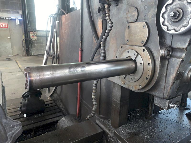 4" GIDDINGS & LEWIS MODEL #70A-DP4-T HORIZONTAL TABLE TYPE BORING MILL HBM: STOCK 13393