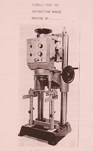 6-3/4" T-DRILL MODEL #T-150 PIPE COLLARING MACHINE: STOCK #15865