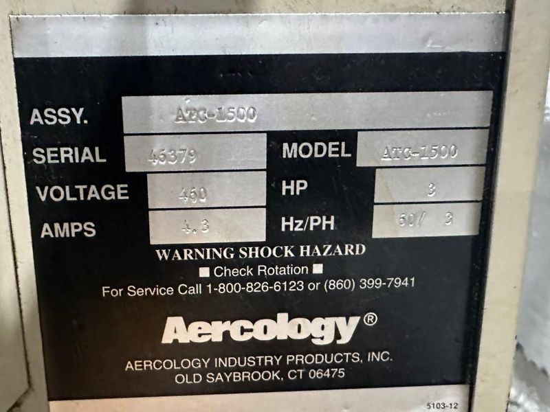Aercology ATC 1500 Downdraft Table