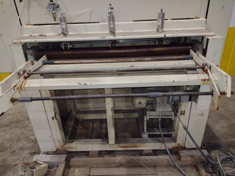 48” WIDE x 30 HP MECHANICAL IN-LINE COIL PRESS & SHEAR WITH PLC VARIABLE SPEED DRIVE: STOCK #229