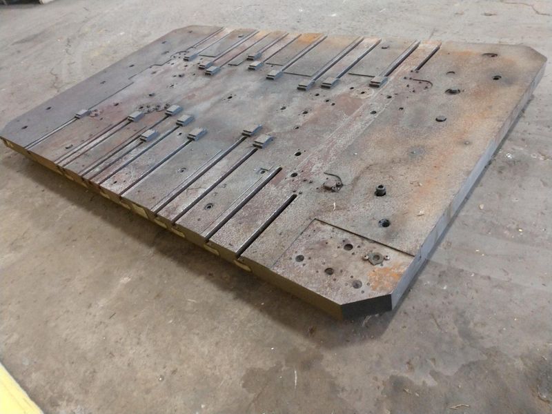 96" X 60" T-SLOTTED BOLSTER PLATE / LAYOUT SURFACE PLATE: STOCK #12680