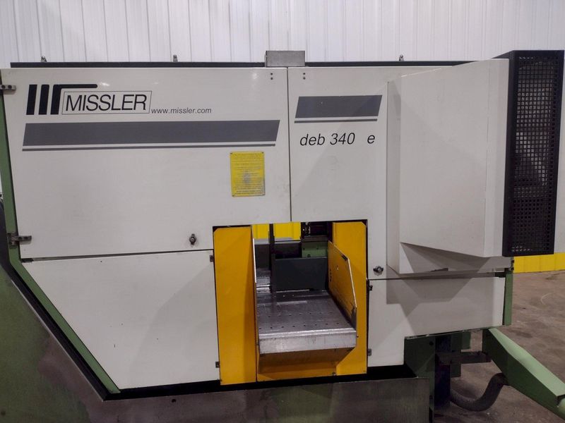 13.4" X 13.4" MISSLER MODEL #DEB-340-CE AUTOMATIC HORIZONTAL BANDSAW, NEW 2000: STOCK #19627