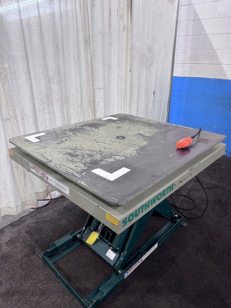 3500 LB SOUTHWORTH MODEL #LS4-36 HYDRAULIC LIFT TABLE : STOCK #78034