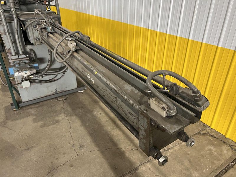 12" X 12" LOGEMANN MODEL #1212 HYDRAULIC SCRAP METAL BALER / BRIQUETTER: STOCK #11504