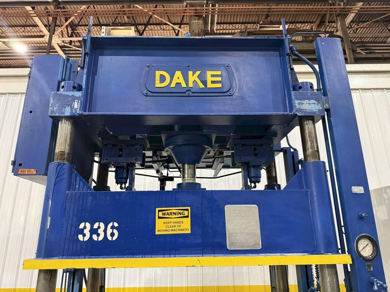 75 TON DAKE MODEL #18-558 HYDRAULIC 4-POST PRESS,  23" STROKE: YOBRO #24094