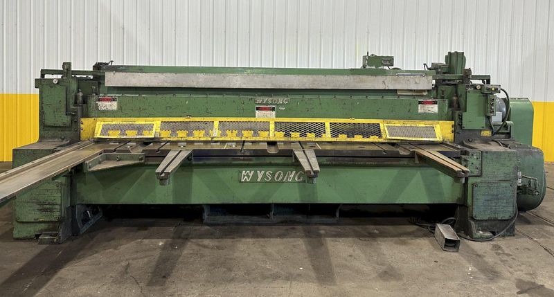 12' X 1/2" WYSONG MODEL #1250 MECHANICAL POWER SQUARING SHEAR: STOCK #19618