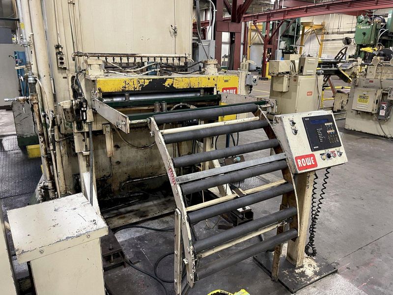 10,000 LBS. X 40" X .110" ROWE SERVO CONVENTIONAL COIL FEED LINE FOR METAL STAMPING