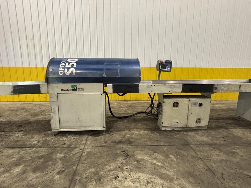 4" HIGH X 12" WIDE DIMTER OPTICUT MODEL #S50 CROSS-CUT AUTOMATIC WOOD SAW, NEW 2003: STOCK #2292