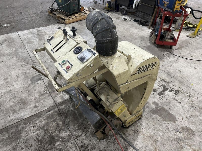 13" WIDE X 15 HP GOFF MODEL #15E13 PORTABLE SURFACE & FLOOR SHOT BLASTER & DUST COLLECTOR: STOCK