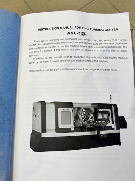 Ganesh ASL-15L CNC Lathe, Long Bed (2014)