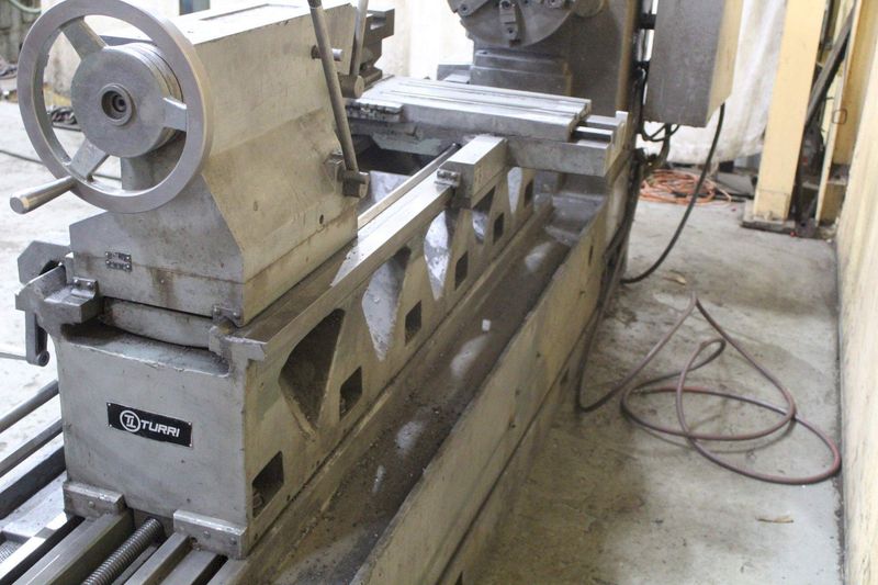 24"/34" X 69"/96" TURRI SLIDING BED LATHE: STOCK #72424