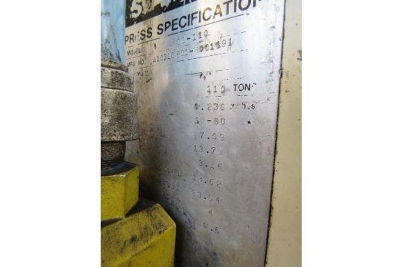 121 Ton Stamtec Gap Frame Press