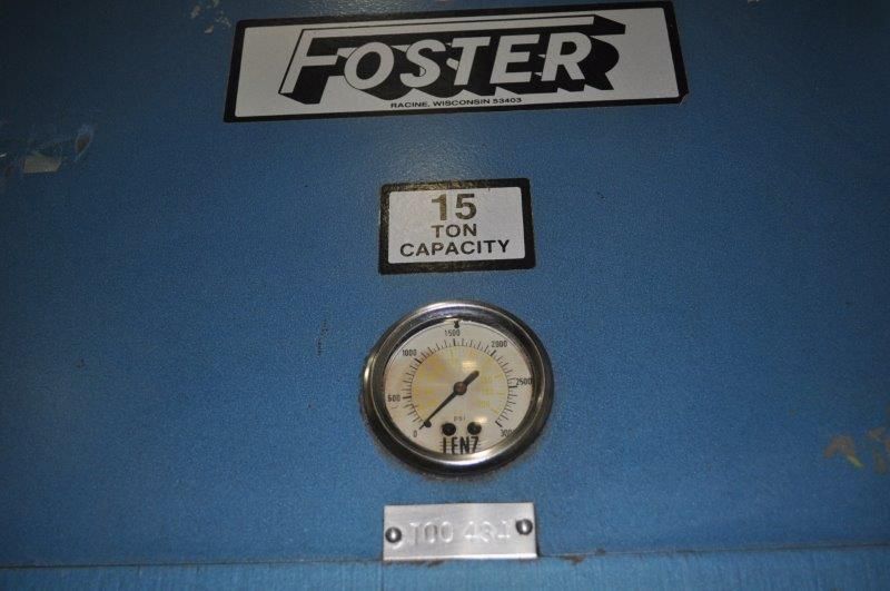 15 TON FOSTER 4 POST HYDRAULIC PRESS