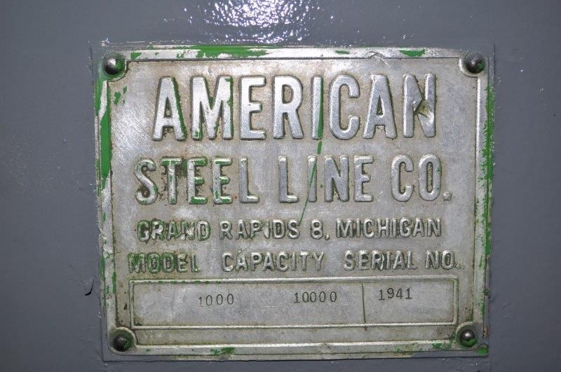 10,000 LB x 48" AMERICAN STEEL LINE MOTORIZED UNCOILER