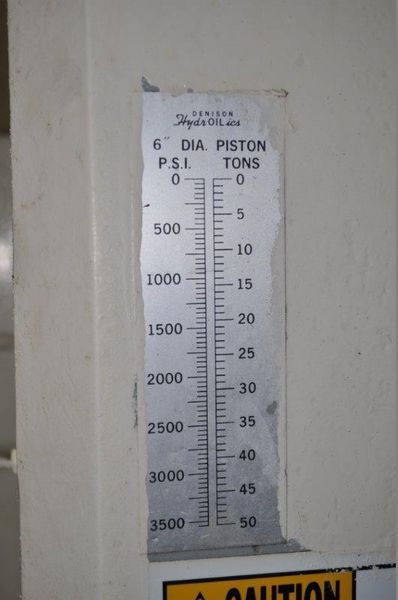50 TON DENISON HYDRAULIC PRESS