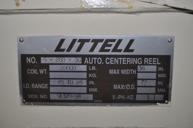 20,000 LB x 24" x .110" LITTELL SERVO FEED LINE