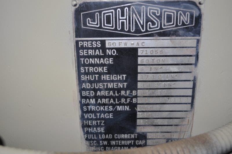 60 TON JOHNSON SOUTHBEND OBI