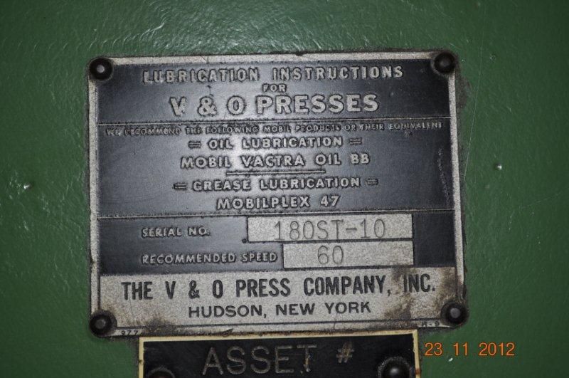 180 Ton V & O OBI Press