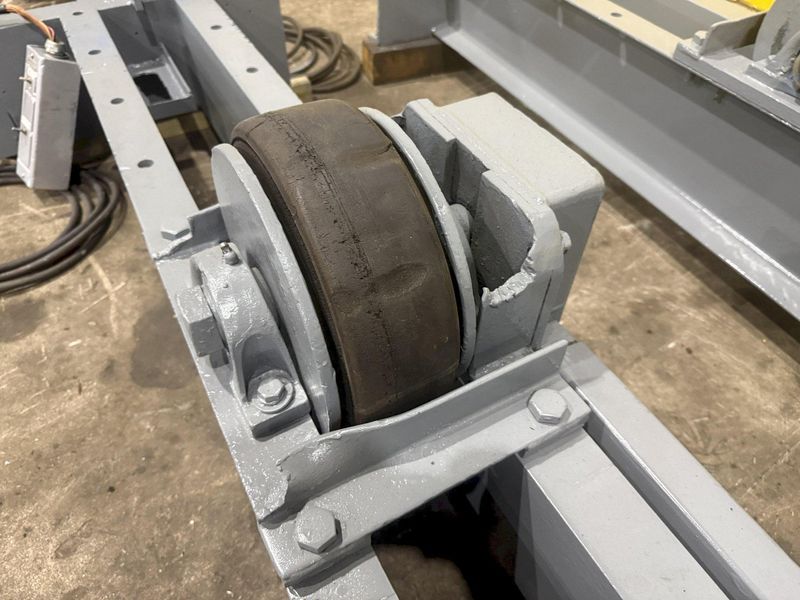 20,000 LB (10 TON) ARONSON MODEL #WRD10 POWERED TANK TURNING ROLLS, DRIVE & IDLER: YOBRO #25144
