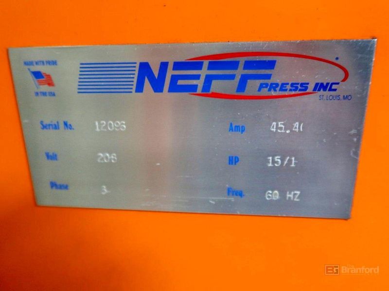 42 TON NEFF C FRAME HYDRAULIC PRESS