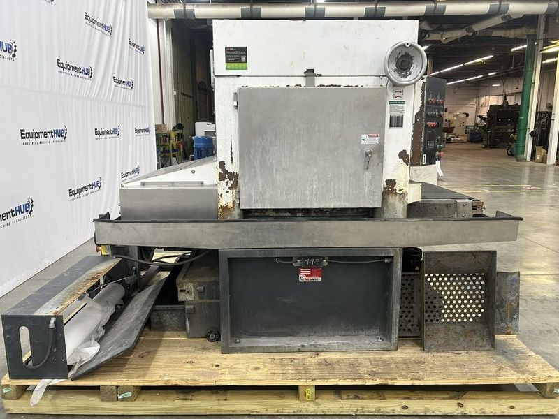 Timesavers Lynx 37MWT-DD-60 37″ 2-Head Wet Wide Belt Sander Deburring & Finishing Machine