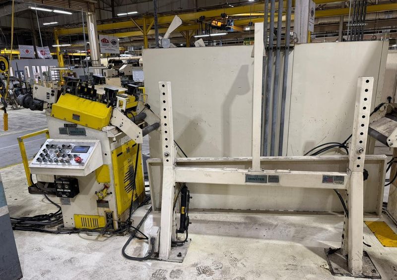 150-ton Minster "Piece-Maker" Back Geared Straight Side Press Model P2-150-60 For Sale, Year 199