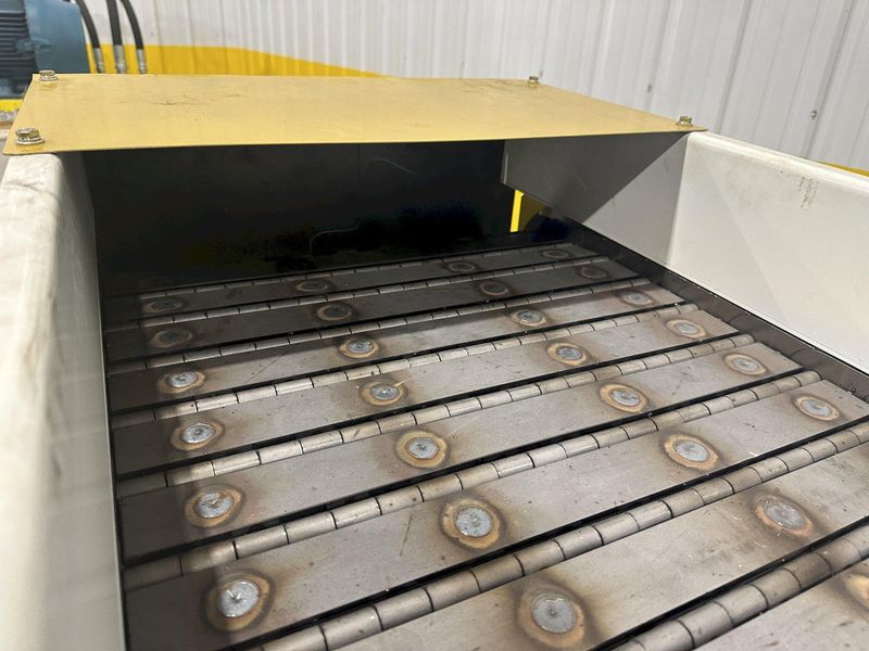 120" X 20" TITAN MODEL #WF049 STEEL BELT PARTS TRANSFER CONVEYOR: STOCK #19457