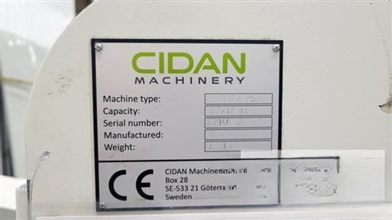 CIDAN Futura 25 13 Ga x 102″ CNC Folding Machine (2017)