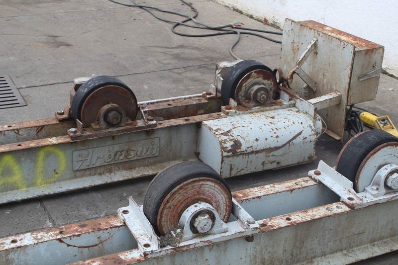 15 TON ARONSON TANK TURNING ROLLS 1 DRIVE & 2 IDLERS: STOCK # 72464