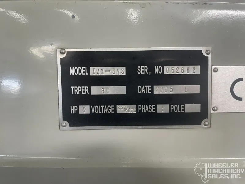 KBC MACHINERY TUM-3VS Vertical Mill #8346 #1