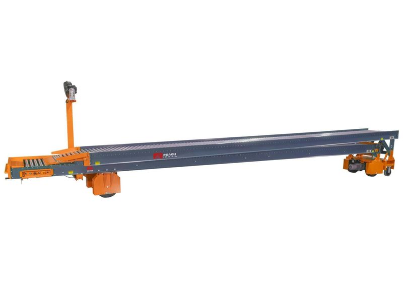 64 FT X 35" ROACH MODEL #TL2 TRUCKLOADER TWO-STAGE POWERED TELESCOPING ROLLER CONVEYOR: YOBRO #2