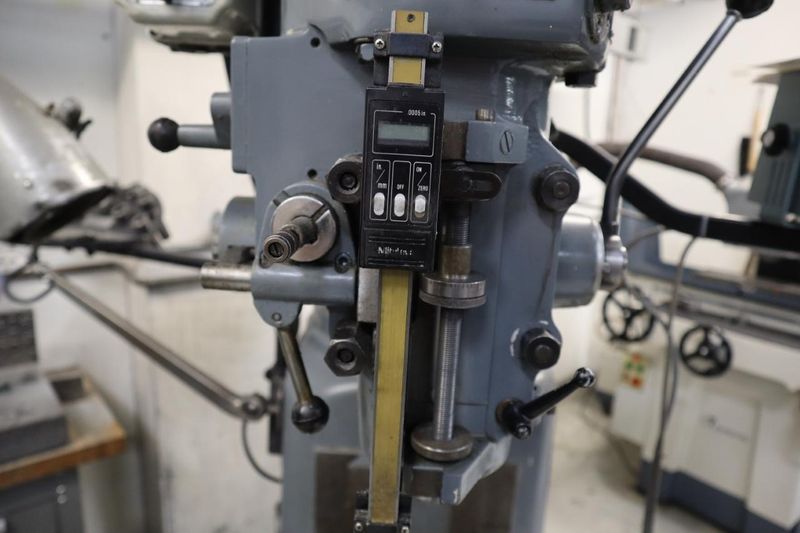 Clausing Kondia 9"x48" Knee Mill, Acu-Rite Millrite 2-Axis DRO, Quill Feed, X-Axis Servo Power Feed- Auction Item