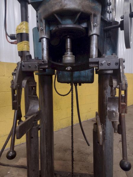 6-3/4" T-DRILL MODEL #T-150 PIPE COLLARING MACHINE WITH T-DRILL EC-150 END PROCESSING ATTACHMENT