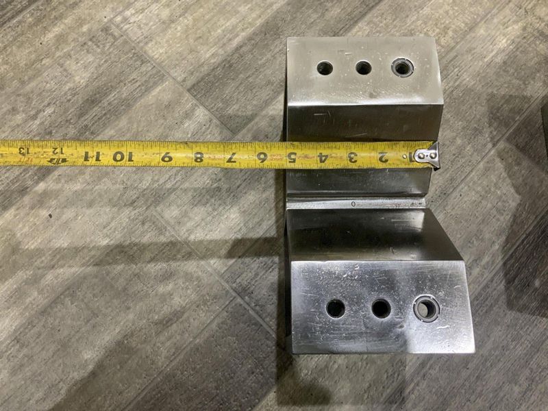 (4) 10" X 5" X 6.5" HIGH V-BLOCKS: STOCK #80026