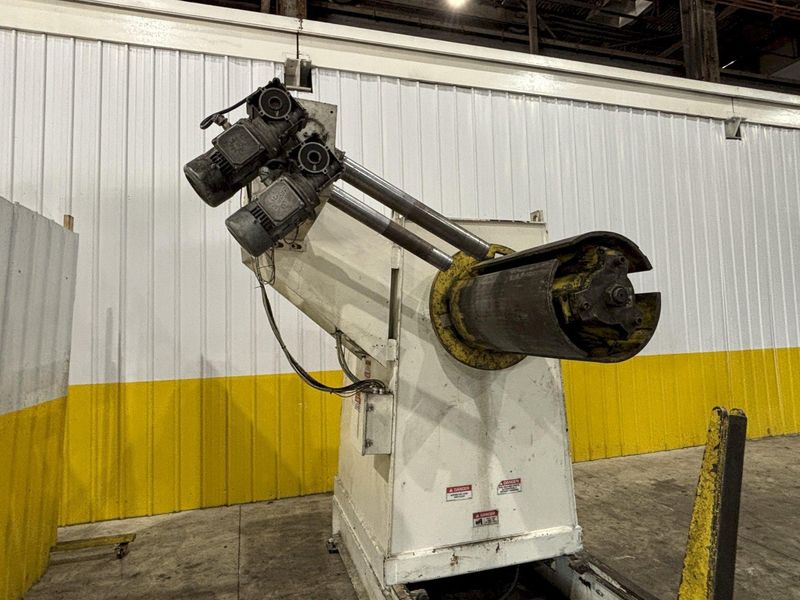 15,000 LBS X 36" COE MODEL #CPR-PO-15018 MOTORIZED COIL REEL UNCOILER W/ COIL CAR: STOCK #23436