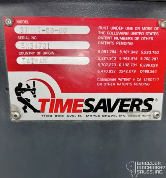 2020 TIMESAVERS LYNX 37MWT-DD-60 Wet Sander #8394
