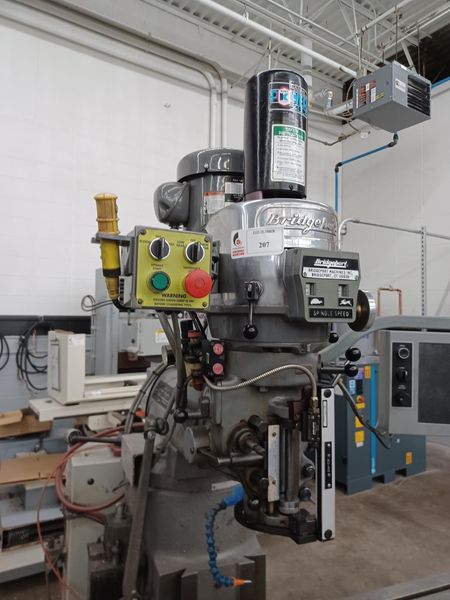 Bridgeport EZ Trak 2-Axis CNC Knee Mill with Bridgeport Control, Power Draw Bar, R8 Spindle Taper, Lube System- Auction Item