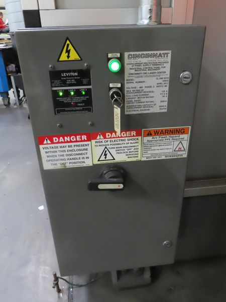 Cincinnati CL-940 4000 Watt Fiber Laser Cutting System, IPG YLS-4000, Automatic Pallet Shuttle, Chiller- Auction Item