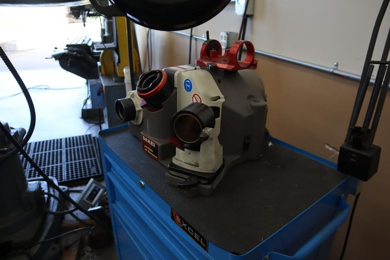 Darex XT3000 Expandable Tool Sharpener with Drawered Cabinet Base, Dust Collector- Auction Item