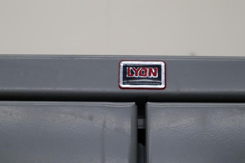 Lyon Heavy Duty steel Cabinet, 2 Doors, 4 Adjustable Shelves, Contents- Auction Item